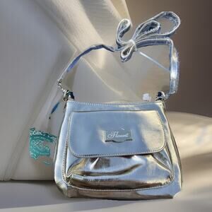 NEW Y2K Flaunt By Faith Nicole solid Black mini Crossbody Bag Purse Handbag